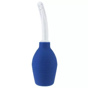 Blue Anal Shower Enema Pear 2 - Behelyezés 12 x 2 cm