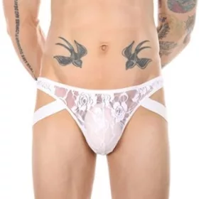 Alacsony csipkés tanga Jock White