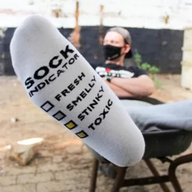 BÜDÖS Sk8erboy fehér zokni