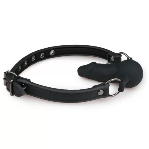 Bâillon à balle avec dong en silicone