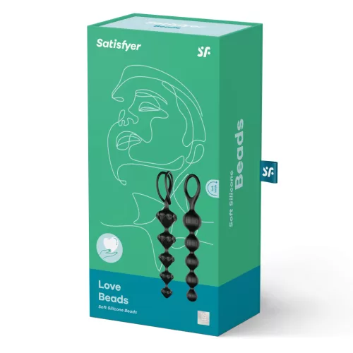 2 Satisfyer gyöngyből álló készlet - Fekete