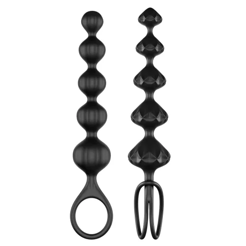 2 Satisfyer gyöngyből álló készlet - Fekete