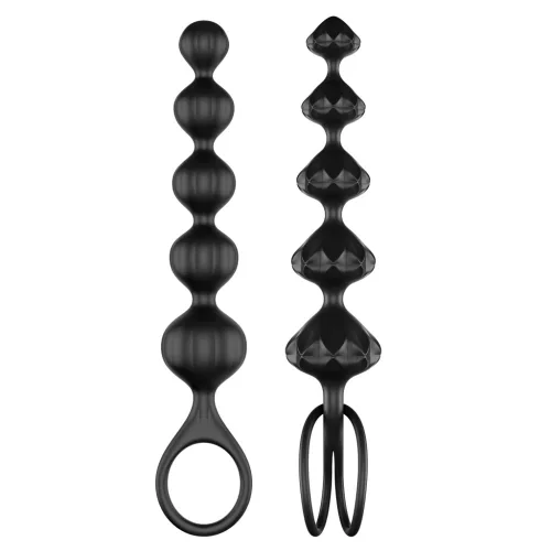2 Satisfyer gyöngyből álló készlet - Fekete