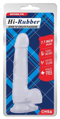 Átlátszó Hi-Rubber Dildo 14 x 3,6 cm