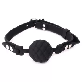 Ball gag PineCone Szilikon Fekete