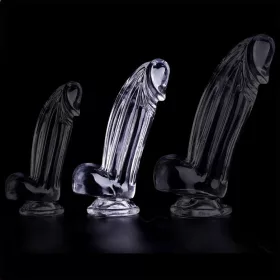 Átlátszó dildo Kolk M 14 x 4,5 cm