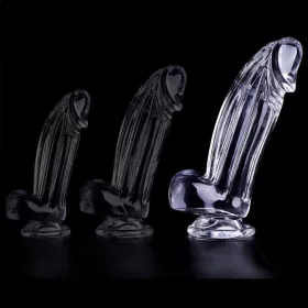 Átlátszó dildo Kolk L 16 x 5,5 cm