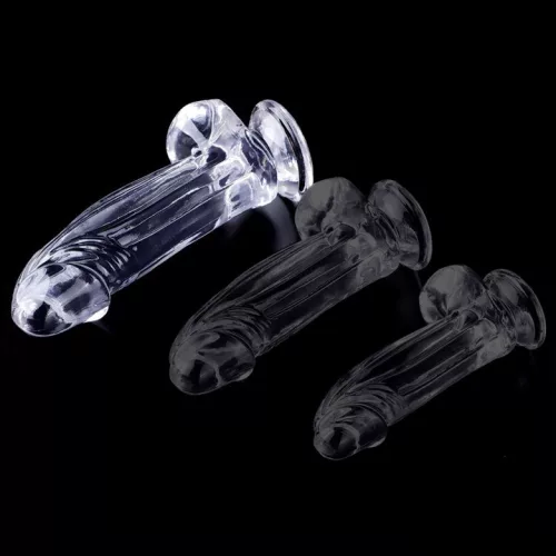 Átlátszó dildo Kolk L 16 x 5,5 cm