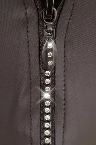 Fekete Fetis Zip Tanga