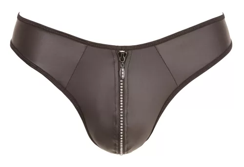 Fekete Fetis Zip Tanga