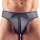 Fekete Fetis Zip Tanga