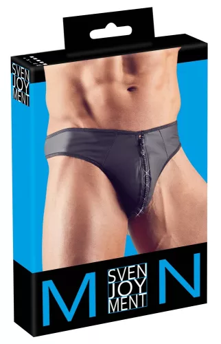 Fekete Fetis Zip Tanga