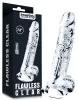 Átlátszó dildo hibátlan táskával 16 x 3,5 cm