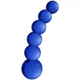 Planets Kék üveg dildo 18 x 4,3 cm