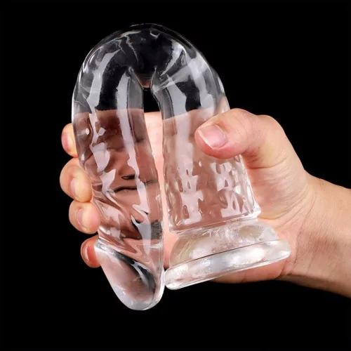 Átlátszó dildo golyó nélkül 3XL 28 x 5,5 cm