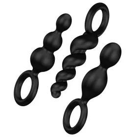   3 darabos szilikon Booty Call Satisfyer csatlakozó készlet, 9,5 x 2,5 cm