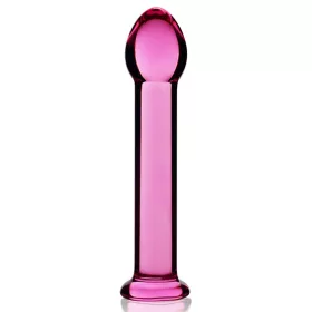 Üveg dildo Romande Jobb 15 x 3,3 cm Rózsaszín