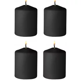 4 darabos Tease gyertya készlet fekete figura, 24g