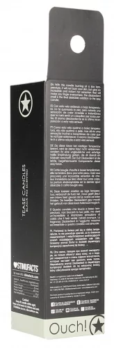 4 darabos Tease gyertya készlet fekete figura, 24g