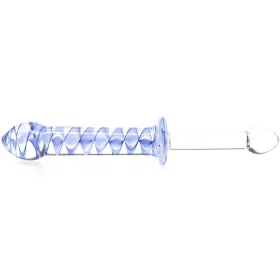 Üveg dildo Screw Duo 24 x 3,3 cm