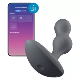   Deep Diver Satisfyer csatlakoztatott rezgő dugó 8 x 3,3cm fekete