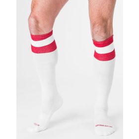 Fußballsocken – auf weißem Grund