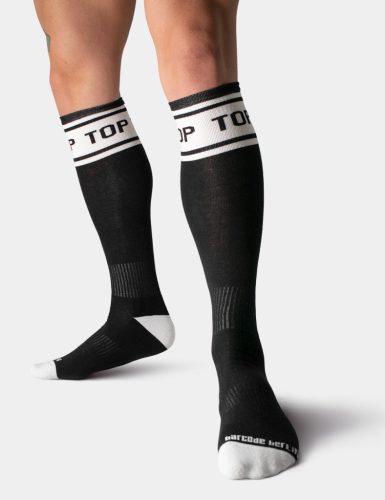 Fußballsocken – Oberteil mit Inschrift