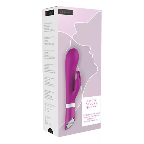 B SWISH - BWILD DELUXE NYÚL VIBRÁTOR RASPBERRY
