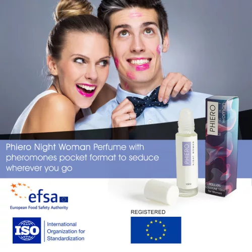 500 KOZMETIKA - PHIERO NIGHT WOMAN. PARFÜM FEROMONOKKAL ROLL-ON FORMÁBAN NŐKNEK