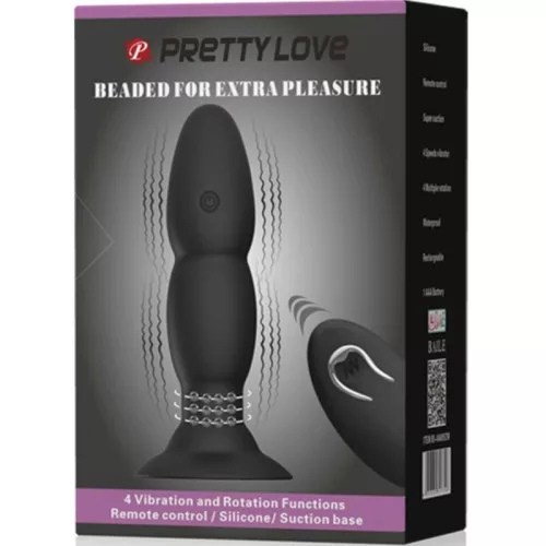 PRETTY LOVE – PLUG VIBRÁTOR ÉS FORGATÁS TÁVIRÁNYÍTÓVAL