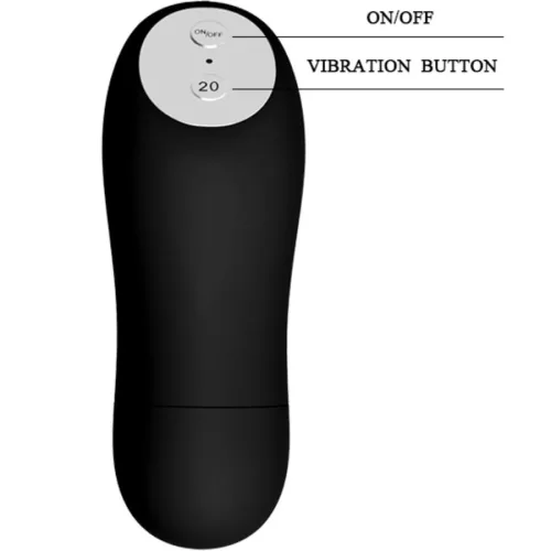 BAILE - TANGA VIBRÁLÓ GOLYÓVAL ÉS TÁVIRÁNYÍTÓ FEKETE