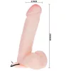 BAILE – REALISTA DILDO REZGÉSSEL ÉS FORGÁSSAL 20 CM