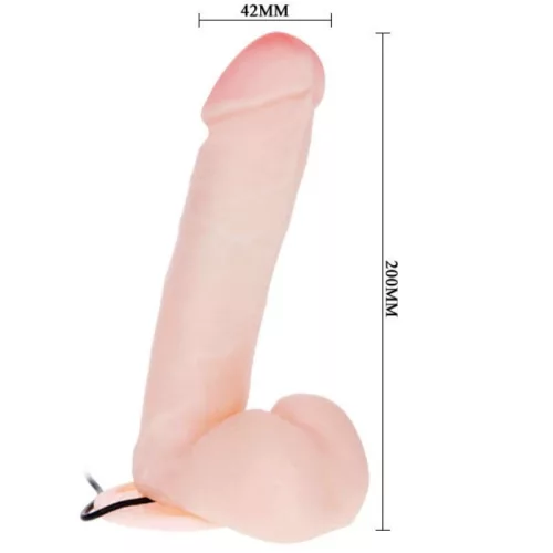 BAILE – REALISTA DILDO REZGÉSSEL ÉS FORGÁSSAL 20 CM
