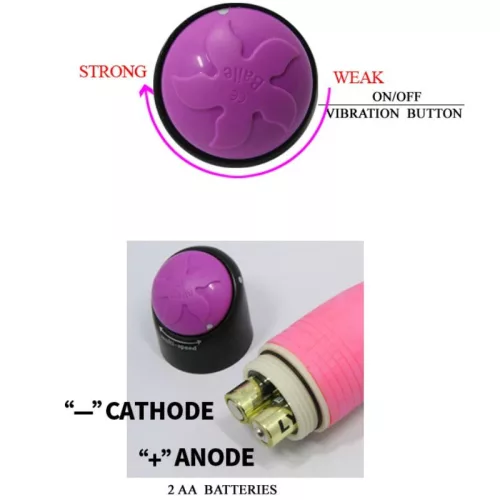 BAILE - SZÍNES, SZEXREALISZTIKUS VIBRÁTOR RÓZSASZÍN 23 CM