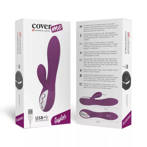 COVERME - TAYLOR VIBRÁTOR + WATCHME TÁVIRÁNYÍTÓ