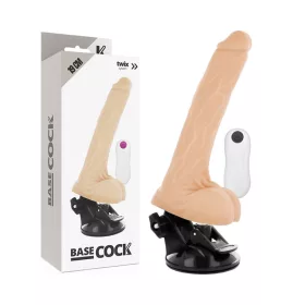   BASECOCK - REALISTA VIBRÁTOR TÁVIRÁNYÍTÓ BŐR 19 CM -O-4 CM