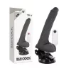 BASECOCK - REALISTA VIBRÁTOR TÁVIRÁNYÍTÓ FEKETE 19 CM -O-4 CM