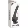 BASECOCK - REALISTA VIBRÁTOR TÁVIRÁNYÍTÓ FEKETE 19 CM -O-4 CM