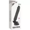 BASECOCK - REALISTA VIBRÁTOR TÁVIRÁNYÍTÓ FEKETE 20 CM -O-4 CM