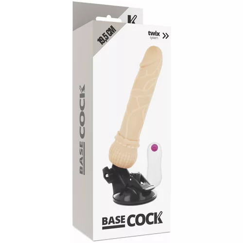 BASECOCK - REALISTA VIBRÁTOR TÁVIRÁNYÍTÓ HÚS 19,5 CM -O-4 CM