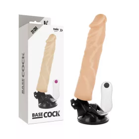   BASECOCK - REALISTA VIBRÁTOR TÁVIRÁNYÍTÓ HÚS 21 CM -O-4 CM