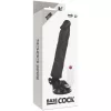 BASECOCK - REALISTA VIBRÁTOR TÁVIRÁNYÍTÓ FEKETE 21 CM -O-4 CM