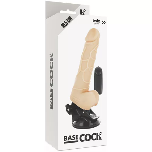 BASECOCK - REALISTA VIBRÁTOR TÁVIRÁNYÍTÓ HÚS 18,5 CM -O-4CM