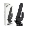 BASECOCK - REALISTA VIBRÁTOR TÁVIRÁNYÍTÁS FEKETE 18,5 CM -O-4CM