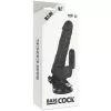 BASECOCK - REALISTA VIBRÁTOR TÁVIRÁNYÍTÁS FEKETE 18,5 CM -O-4CM