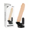BASECOCK - REALISTA VIBRÁTOR TÁVIRÁNYÍTÓ BŐR 20 CM -O-4 CM