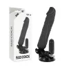 BASECOCK - REALISTA VIBRÁTOR TÁVIRÁNYÍTÓ FEKETE 20 CM -O-4 CM