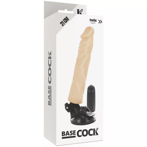 BASECOCK - REALISTA VIBRÁTOR TÁVIRÁNYÍTÓ HÚS 21 CM -O-4 CM