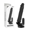 BASECOCK - REALISTA VIBRÁTOR TÁVIRÁNYÍTÓ FEKETE 21 CM -O-4 CM