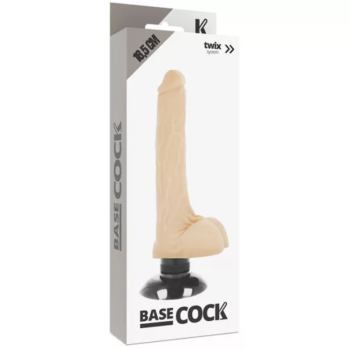 BASECOCK - REALISTA VIBRÁTOR 2-1 HÚS 18,5 CM -O-4 CM